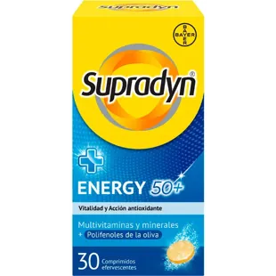 Supradyn Energy 50+ 30 Comprimés Effervescents