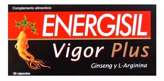 Energisil Vigor Plus ginseng e L-Arginina 30 Cápsulas