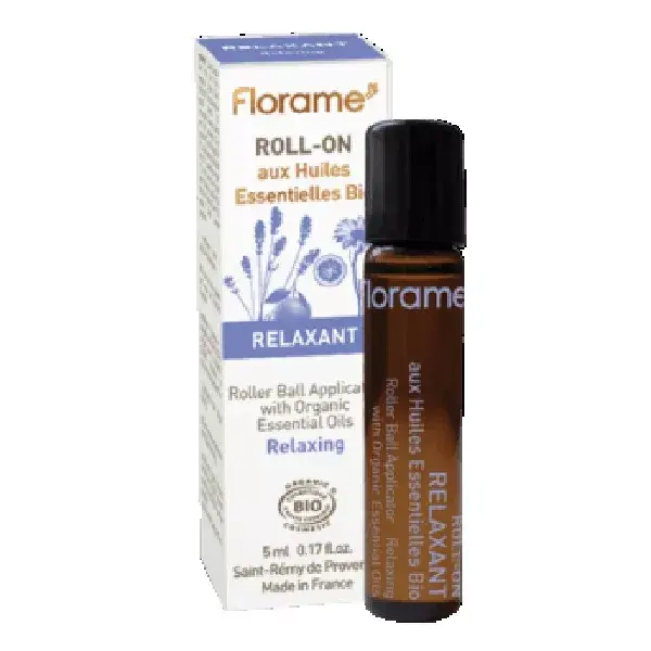 Florame Relaxing Roll'On Roller Ball Applicator with Organic Essential Oils 5ml