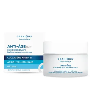 Crema Notte Antirughe Granions - Collagene Marino, Acido Ialuronico - 50 ml