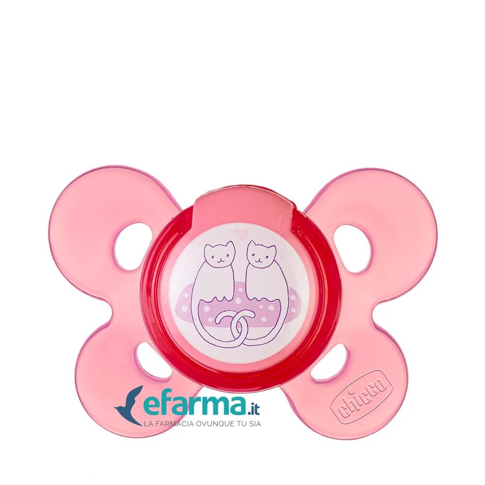 Chicco Physio Comfort Succhietto Rosa in Silicone 6-12m+