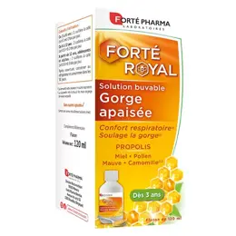 Forté Pharma Forté Royal Sirop Gorge Apaisée Propolis Miel dès 3ans Flacon 120ml