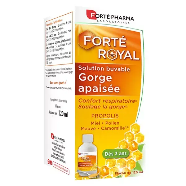 Forté Pharma Forté Royal Soothed Throat Syrup Propolis Honey from 3 years old 120ml 