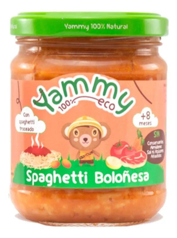Yammy Refeição de Spaghetti a  Bolonhesa 100% Ecológico 195gr