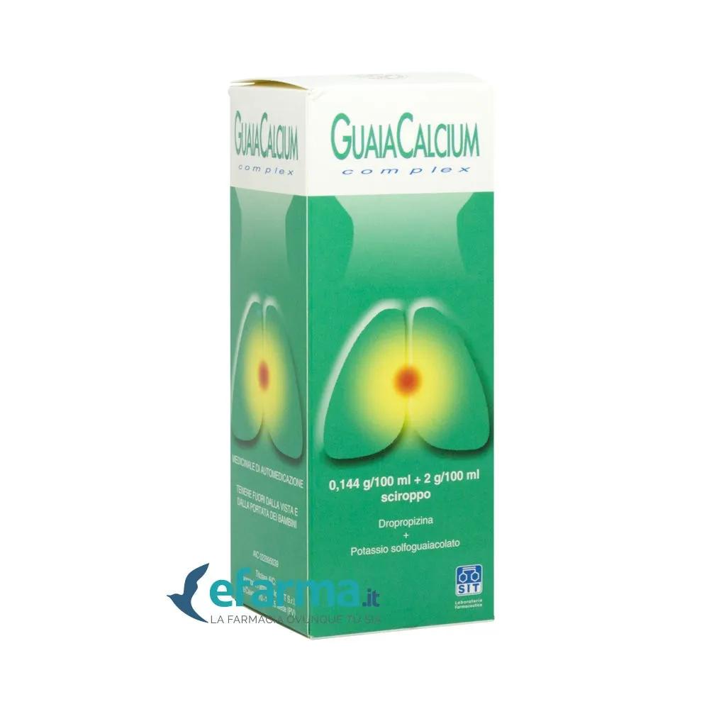 Guaiacalcium Complex Dropropizina Sciroppo Tosse Sedativo Flacone 200 Ml