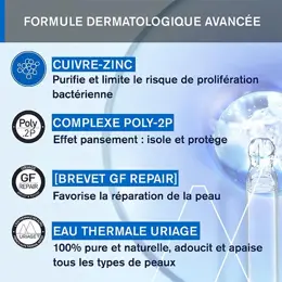 Uriage Bariéderm-Cica Crème Cuive-Zinc SPF50+ Réparatrice Peaux Abimées 40 ml