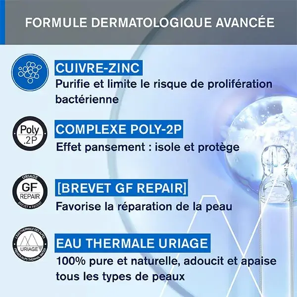 Uriage Bariéderm-Cica Crème Cuive-Zinc SPF50+ Réparatrice Peaux Abimées 40 ml