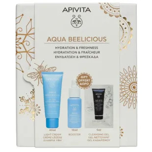 Apivita Aqua Beelicious Gel-Cream 40 ml + Booster 10 ml + Cleanser 5 ml