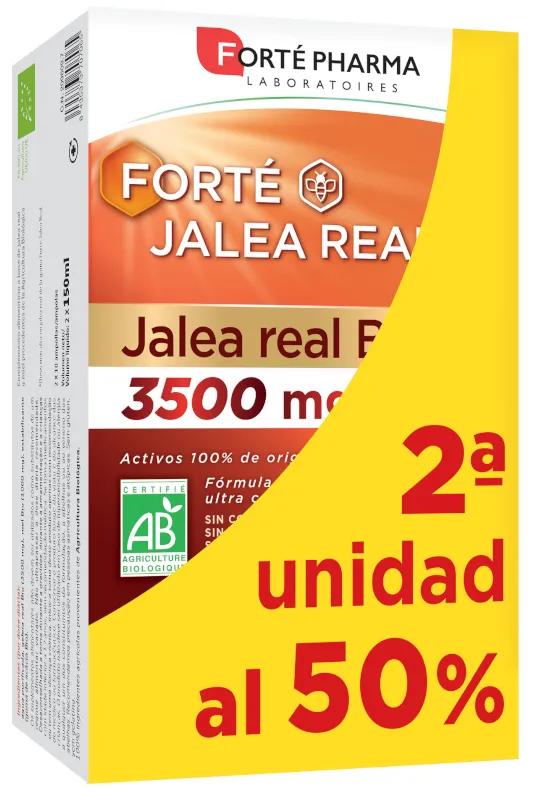 Forté Pharma Forte Bio-Gelée Royale 3500 mg 2 x 10 Ampullen (2. Einheit à 50 %)