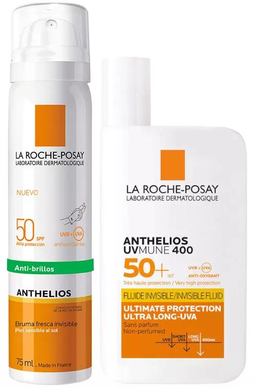 La Roche Posay Anthelios UV-MUNE 400 Onzichtbare Fluid SPF50+ 50 ml + Mist SPF50+ 75 ml