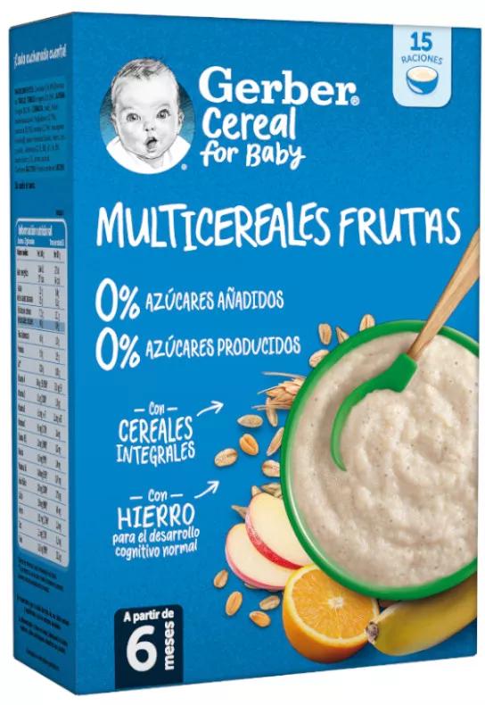 Gerber Multicereais Frutas 0%0% +6m 270 gr