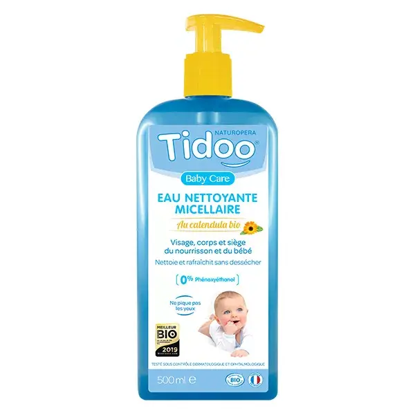 Tidoo Baby Care Eau Nettoyante Micellaire Calendula Bio 500ml