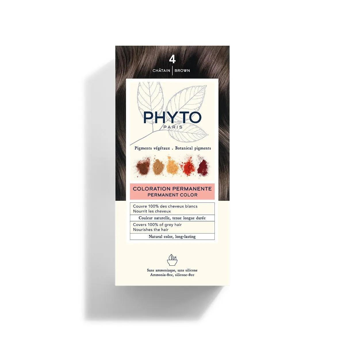 Phyto Phytocolor Kit Tintura Permanente Per Capelli 4 Castano