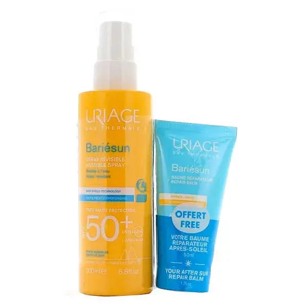 Uriage Bariésun Spray Invisibile SPF50+ 200ml + Balsamo Riparatore 50ml Gratiso