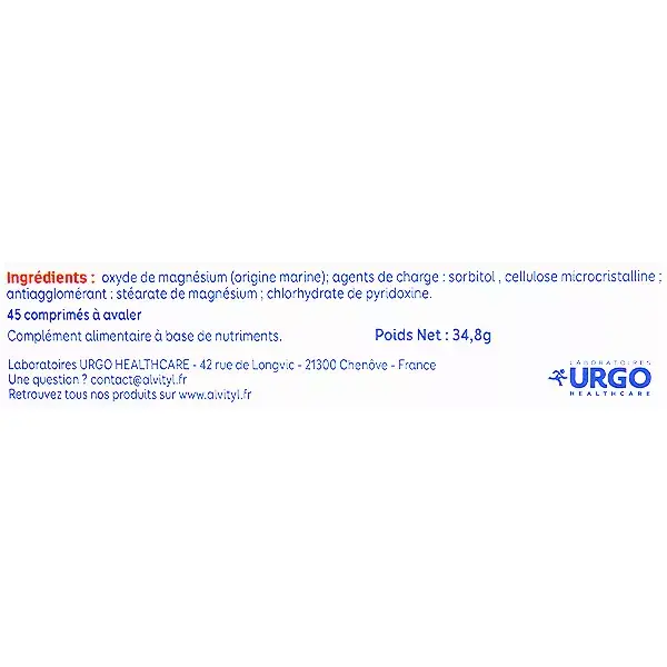 Urgo Vital Magnesium B 2 x 45 tablets