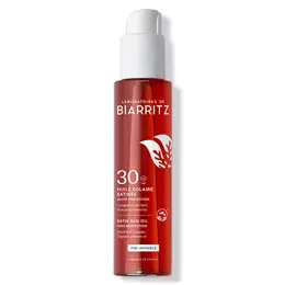 Laboratoires de Biarritz Soins Solaires Huile Solaire Satinée Spf30 125ml