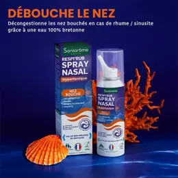 Santarome Bio Spray Nasal Décongestionnant Pour les nez bouchés 100 ml