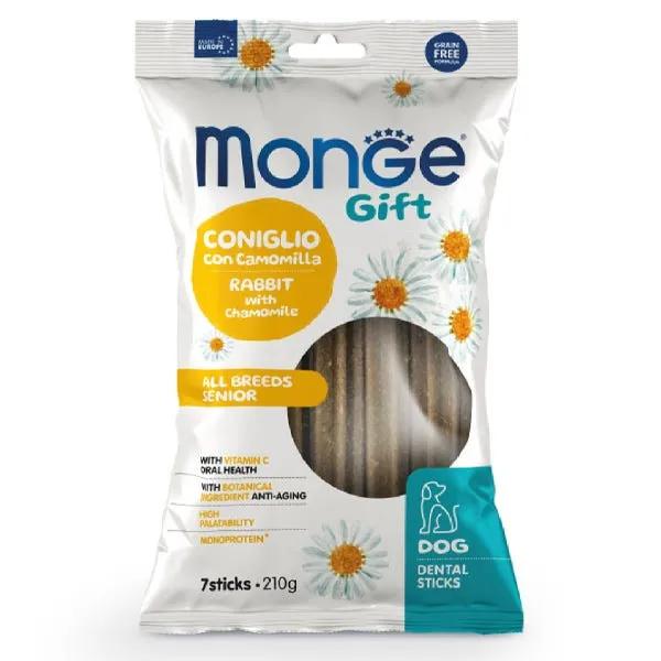 Monge Dental Sticks Coniglio Con Camomilla Per Cani Senior All Breed 210G