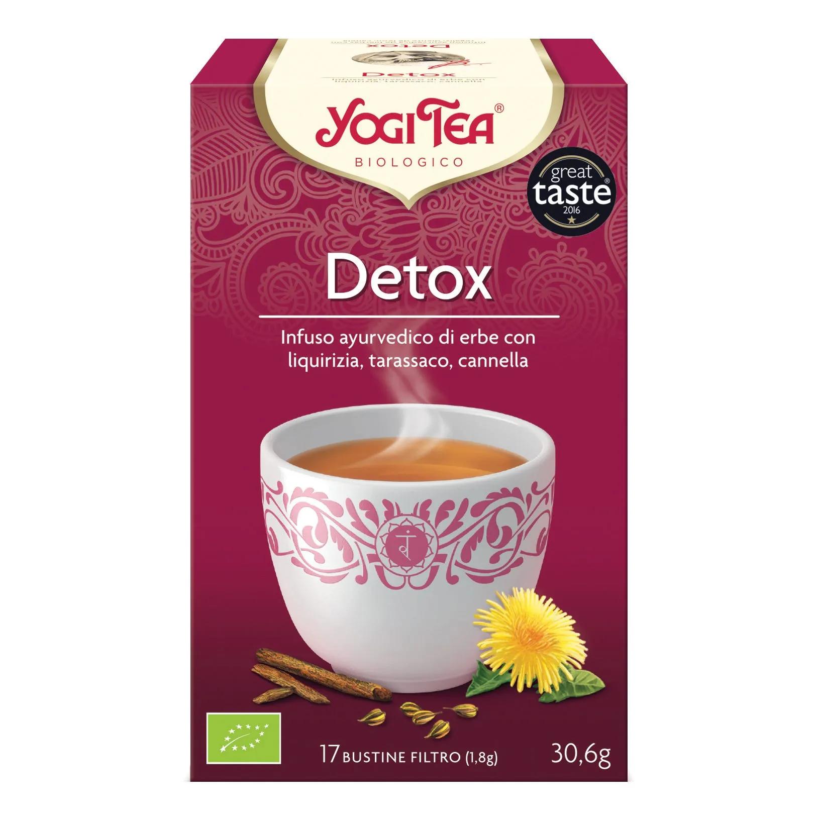 Yogi Tea Detox Bio Infuso di Erbe 17 Bustine