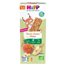 Hipp Bio Barres Avoine Pêches Bio 5x20g