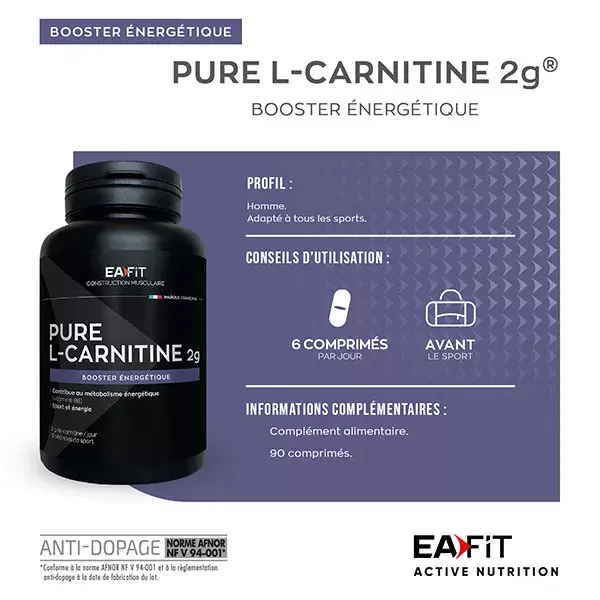 EAFIT pura L-carnitina 90 capsule