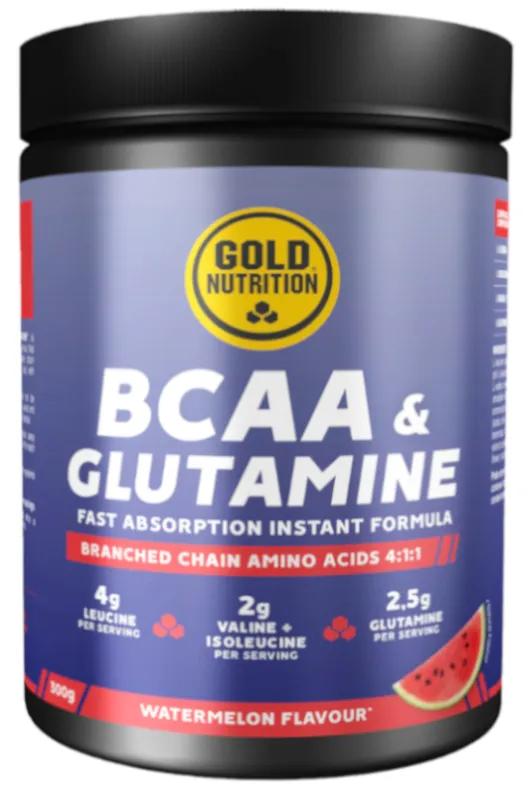 GoldNutrition BCAA et Glutamine Pastèque en poudre 300 gr