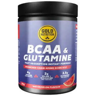 GoldNutrition BCAA- und Glutamin-Wassermelonenpulver 300 gr