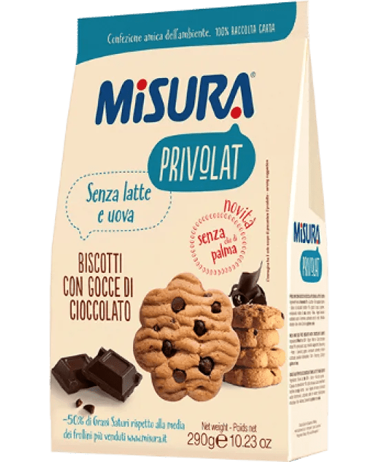 Misura Privolat Biscotti Con Gocce Di Cioccolato 290 g