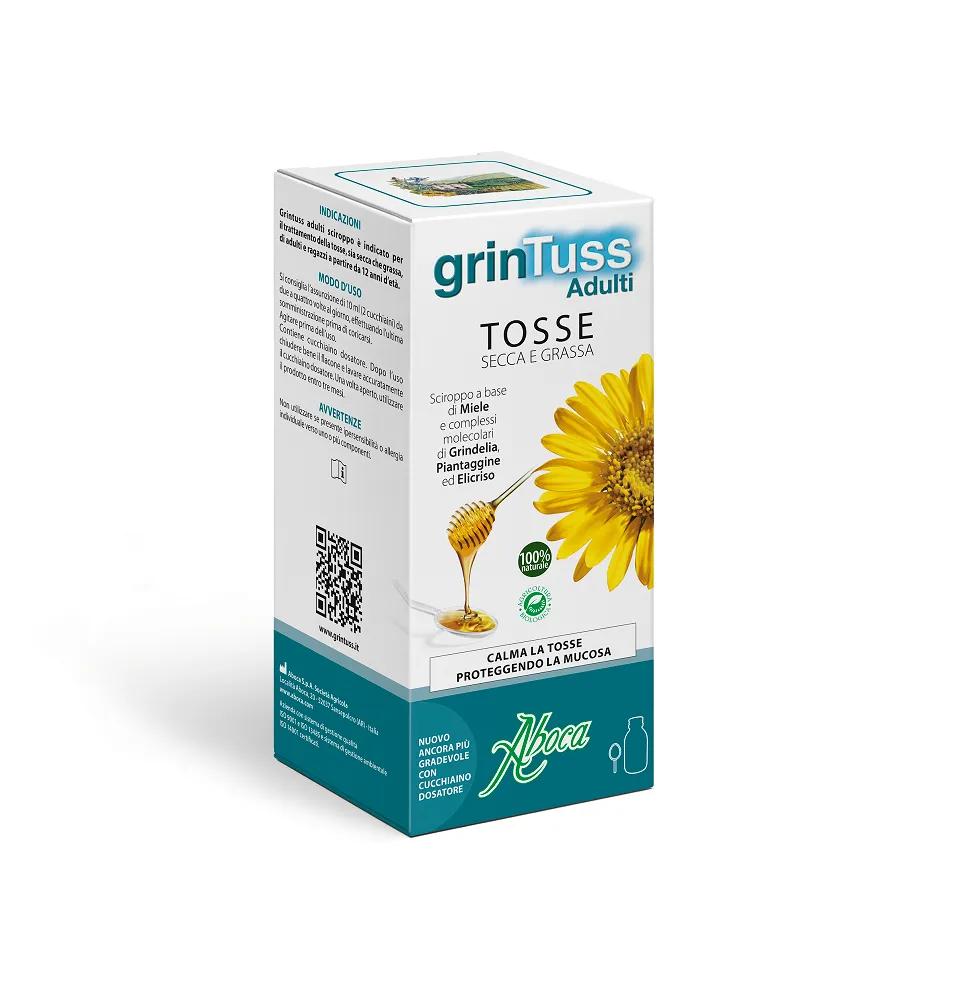 Aboca Grintuss Adulti Sciroppo Tosse Secca e Grassa 180 g