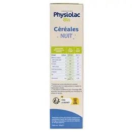 Physiolac Bio Céréales Nuit 4M+ 200g