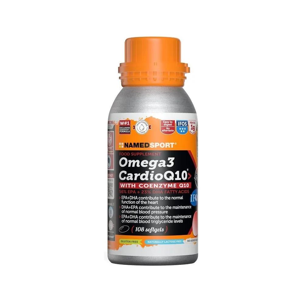 Named Sport Omega 3 Cardio Q10 Integratore Di EPA e DHA 108 Softgels