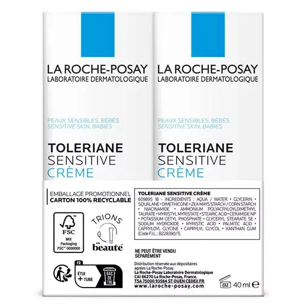 La Roche Posay LOTTO*2 Toleriane Sensitive Crema 40ml