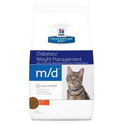 Hill's Prescription Diet M/D Diabetes / Weight Management Crocchette Al Pollo Per Gatti Sacco 1,5Kg