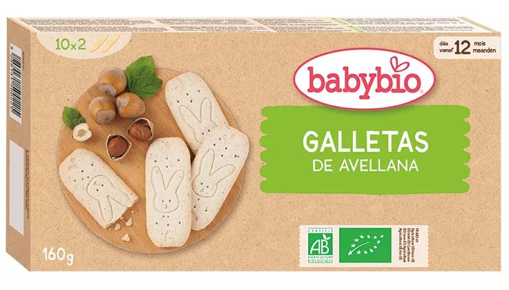 Babybio Galletas Crecimiento Avellana +12m 160 gr