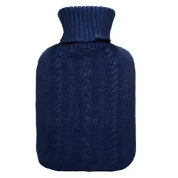 Cassandra Bouillotte Tricot Bleue Marine 1,8L