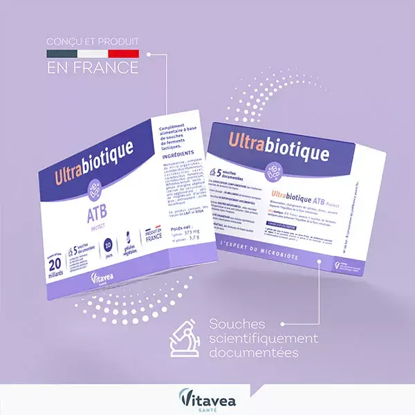 Nutrisanté Vitavea Ultrabiotique ATB Protect 10 gélules végétales | Pas cher