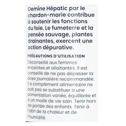 Oemine Hepatic 60 gélules