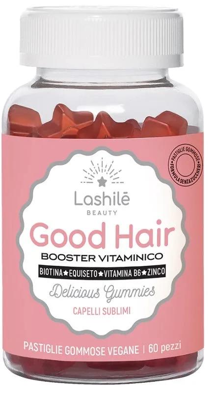 Lashile' Good Hair Integratore Per Capelli Senza Zuccheri 60 Gummies Gusto Frutti Misti