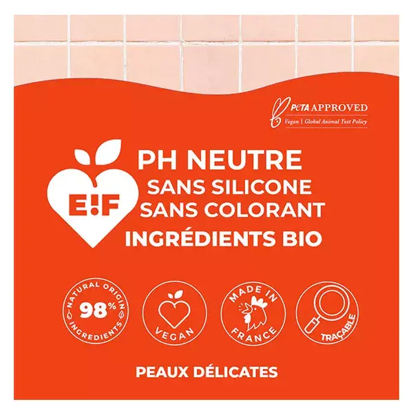 Energie Fruit Ma Douche Soin Peaux Délicates Gel Pêche Blanche & Eau de Riz Bio 500ml