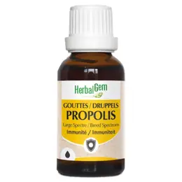 Herbalgem Propolis Large Spectre Gorge Goutte Bio 15ml