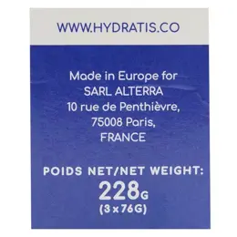 Hydratis Coffret Solution d'Hydratation Trois Saveurs 228g