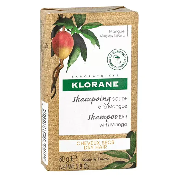 Klorane Beurre de Mangue Shampoing Solide Nutrition 80g