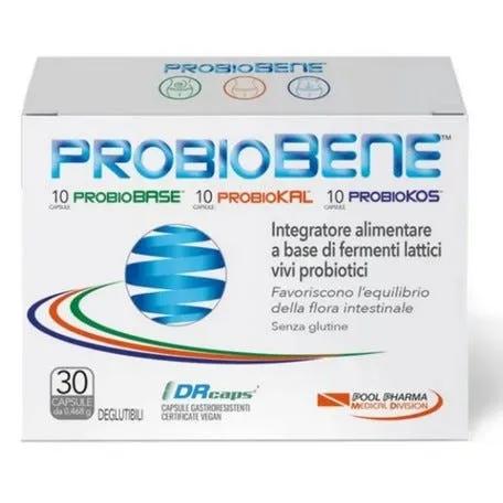 Probiobene Integratore di Fermenti Lattici Probiotici Vivi 30 Compresse