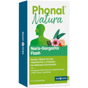 Reig Jofre Phonal Natura Nariz-Garganta Flash 15 Comprimidos