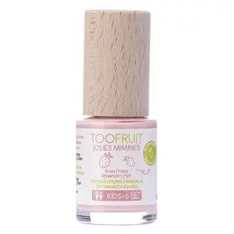 Toofruit Enfant Mains Jolies Mimines Vernis à Ongles Rose Fraise Biosourcé 10ml