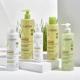 A-Derma Exomega Control Gel Moussant Émollient Anti-Grattage 500ml