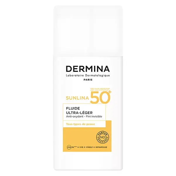 Dermina - Sunlina Fluide Ultra Léger SPF50+ 50ml