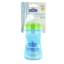 Bébisol Gobelet Bec Silicone Bleu 300ml