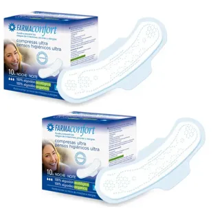 Farmaconfort Night Pads with Wings 2x10 units
