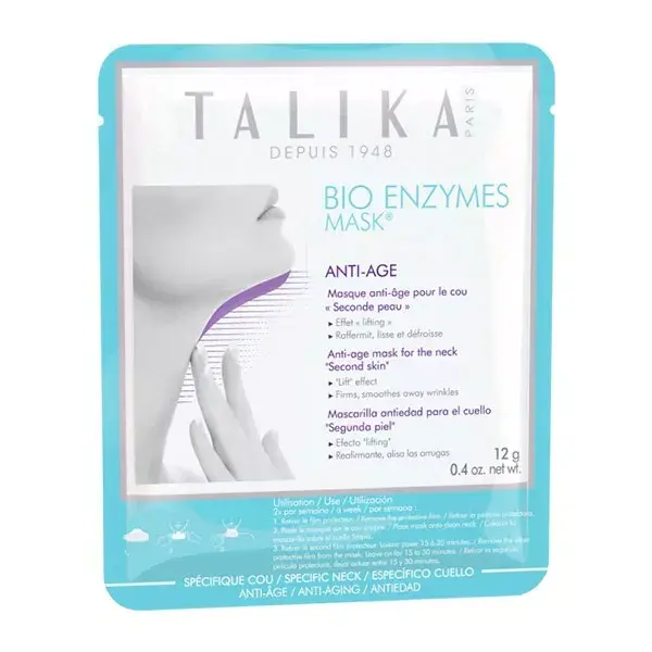 Talika Bio Enzymes anti-aging mask for the neck